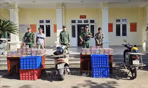 Bắt giữ 2 đối tượng vận chuyển gần 150 kg pháo lậu