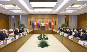 Chủ tịch Quốc hội Trần Thanh Mẫn hội kiến Thủ tướng New Zealand Christopher Luxon