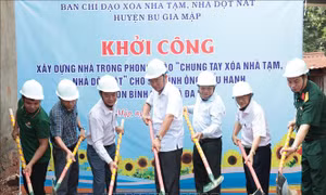 Xóa nhà tạm: Xây dựng nhiều nhà mới tại huyện biên giới Bù Gia Mập