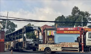 Vụ cháy xe khách khiến 7 người tử vong: Khởi tố vụ án, khởi tố bị can, tạm giam tài xế