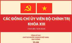 Các đồng chí Ủy viên Bộ Chính trị khóa XIII