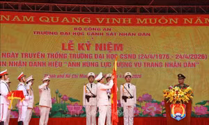 Trường Đại học Cảnh sát nhân dân đón nhận danh hiệu Anh hùng Lực lượng vũ trang nhân dân