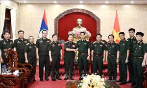 Đại tướng Phan Văn Giang tiếp Phó Thủ tướng, Bộ trưởng Bộ Quốc phòng Lào