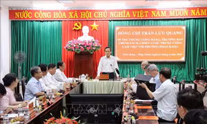 Ban Chính sách, chiến lược Trung ương kiểm tra bộ máy vận hành mới cấp phường, xã ở Ninh Thuận