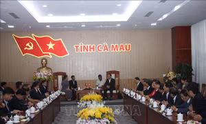 Tỉnh trưởng tỉnh Koh Kong (Campuchia) thăm và chúc Tết tại Cà Mau