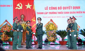 Công bố Quyết định thành lập trường Thiếu sinh quân miền Nam