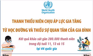 WHO: Thanh thiếu niên chịu áp lực gia tăng từ học đường và thiếu sự quan tâm của gia đình