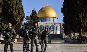 Phản ứng của Palestine và các nước về việc quan chức Israel thăm khu đền Al-Aqsa