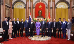 Chủ tịch nước Lương Cường tiếp Thủ tướng Thái Lan