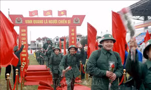 Quân khu 2 hoàn thành 100% chỉ tiêu kế hoạch giao nhận quân
