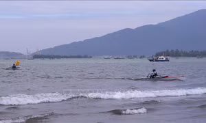 Đà Nẵng đứng đầu tại giải đua thuyền Rowing biển