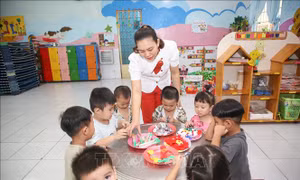 Cần nâng chuẩn trình độ đào tạo đối với giáo viên mầm non
