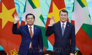 Thủ tướng Lê Minh Hưng hội kiến Tổng thống Myanmar