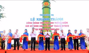 Khánh thành công trình tôn tạo Khu tưởng niệm nơi hy sinh của 16 Thanh niên xung phong