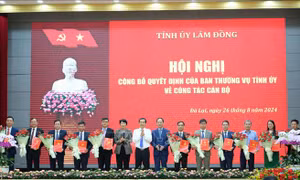 Lâm Đồng: Luân chuyển, điều động nhiều cán bộ chủ chốt