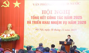 Chủ tịch nước dự hội nghị Tổng kết công tác năm 2025 của Văn phòng Chủ tịch nước