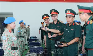 Tích cực chuẩn bị cho lễ xuất quân lực lượng tham gia gìn giữ hòa bình Liên hợp quốc