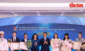 34 tác phẩm đoạt Giải báo chí toàn quốc về công tác Đoàn và phong trào thanh thiếu nhi
