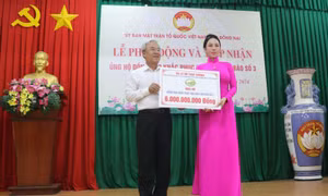 Đồng Nai tiếp nhận hơn 40 tỷ đồng ủng hộ đồng bào khắc phục hậu quả do bão số 3