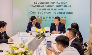 Ngân hàng Cathay United Bank – Chi nhánh TP Hồ Chí Minh hợp tác Thế giới Di động triển khai ứng dụng CUB Vietnam
