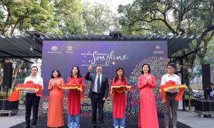 Triền lãm ánh sáng nghệ thuật ‘Bước qua một khúc đường ca’ kỷ niệm 50 năm quan hệ ngoại giao Australia - Việt Nam