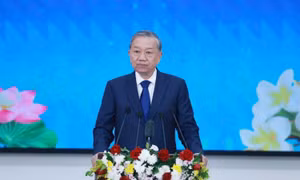 Tổng Bí thư Tô Lâm phát biểu chính sách tại Học viện Chính trị và Hành chính Quốc gia Lào