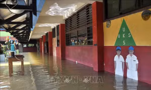Jakarta chìm trong biển nước sau mưa lớn
