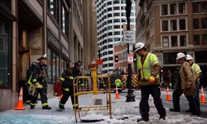 Nhiều hố ga ở thành phố Boston bốc cháy