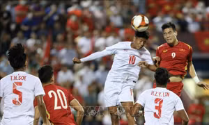 Kết thúc hiệp 1, U23 Việt Nam chưa thể chọc thủng lưới U23 Myanmar