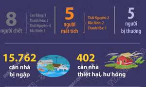 Thiệt hại do mưa lớn sau bão số 11 (tính đến sáng 8/10/2025)