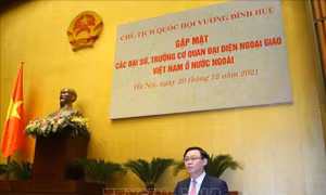 Chủ tịch Quốc hội gặp mặt các Đại sứ, Trưởng cơ quan đại diện ngoại giao Việt Nam
