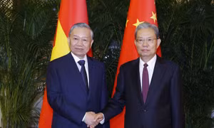 Tổng Bí thư, Chủ tịch nước Tô Lâm hội kiến Ủy viên trưởng Nhân đại toàn quốc Trung Quốc