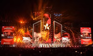 Concert 'Tôi yêu Tổ quốc tôi' và màn bắn pháo hoa sẽ khép lại Triển lãm thành tựu đất nước