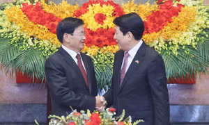 Chủ tịch nước Lương Cường hội kiến Tổng Bí thư, Chủ tịch nước Lào