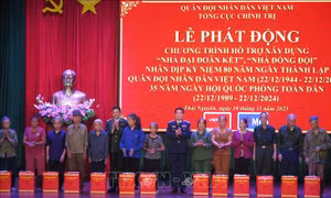Phát động chương trình hỗ trợ xây dựng 'Nhà Đại đoàn kết', 'Nhà đồng đội'