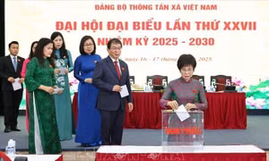 Đồng chí Vũ Việt Trang tái đắc cử Bí thư Đảng ủy TTXVN khóa 27, nhiệm kỳ 2025 - 2030