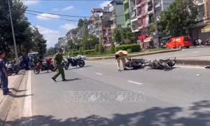 Hai xe máy va chạm làm 1 người tử vong, 2 người bị thương