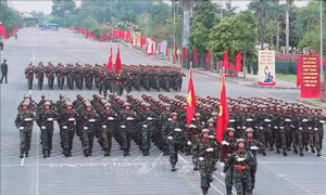 Hợp luyện lần 1 chuẩn bị cho Lễ diễu binh, diễu hành Kỷ niệm 80 năm Quốc khánh
