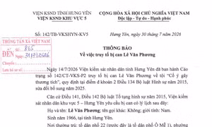 Truy tố bị can Lê Văn Phương về tội cố ý gây thương tích