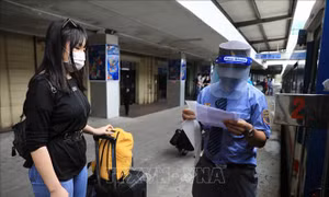 Hành khách đi tàu hỏa chỉ cần khai báo y tế điện tử