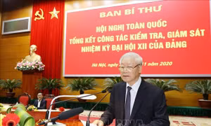 Hội nghị toàn quốc tổng kết công tác kiểm tra, giám sát nhiệm kỳ Đại hội XII của Đảng