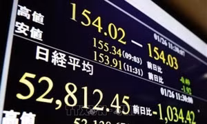 Chỉ số Nikkei 225 lập đỉnh phiên thứ hai liên tiếp