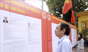 Rộn ràng ngày hội bầu cử trên quê hương Đất Tổ