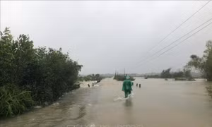 Hà Tĩnh: Nhiều nơi tại huyện Hương Khê bị ngập sâu, khẩn trương sơ tán dân