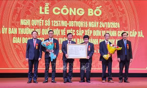 Bình Định: Công bố thành lập 2 phường mới tại TP Quy Nhơn