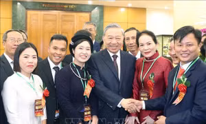 Tổng Bí thư Tô Lâm gặp mặt đại biểu Nông dân Việt Nam xuất sắc, Nhà khoa học của nhà nông năm 2025