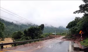 Huế: Cầu Km396+050 đường Hồ Chí Minh nhánh Tây hư hỏng nặng