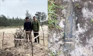 Hủy nổ thành công 2 quả đạn pháo còn sót lại sau chiến tranh