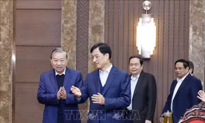 Tổng Bí thư Tô Lâm làm việc với Ban Thường vụ Thành ủy Hà Nội
