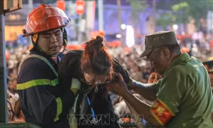 Các lực lượng phối hợp đảm bảo an toàn tuyệt đối cho tổng duyệt A80